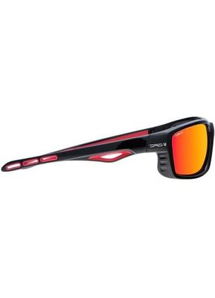 Солнцезащитные очки с поляризацией + чехол opc "pro sport everest blk" (mat red smoke revo)4 фото