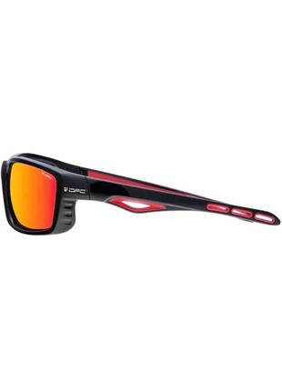 Солнцезащитные очки с поляризацией + чехол opc "pro sport everest blk" (mat red smoke revo)3 фото