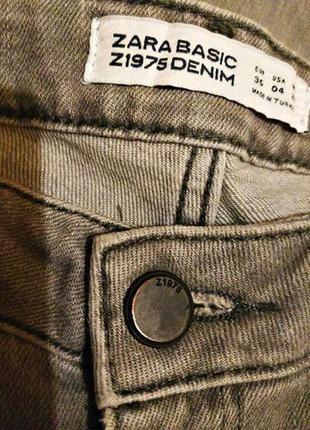 Удобные стильные эластичные джинсы skinnyi известного испанского бренда zara3 фото