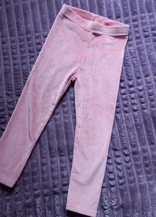 Велюрові лосіни для дівчинки 3-4р