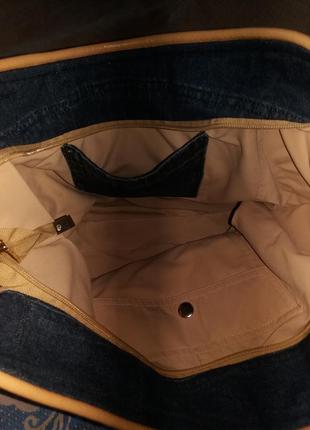 Джинсовая сумка. ручная работа. 7