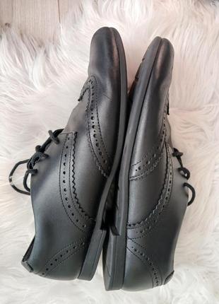 Туфли броги черные кожаные 41 размер унисекс clarks2 фото