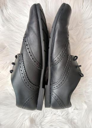 Туфли броги черные кожаные 41 размер унисекс clarks3 фото