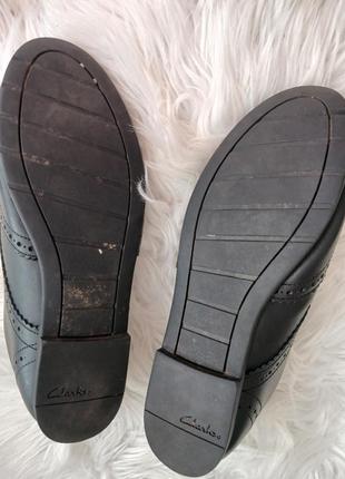 Туфли броги черные кожаные 41 размер унисекс clarks4 фото