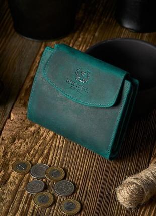 Жіночий компактний шкіряний гаманець paolo peruzzi матовий10 фото