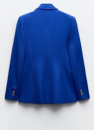 Стильный изысканный двубортный пиджак блейзер жакет zara зара3 фото
