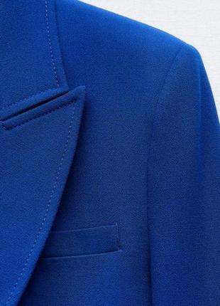 Стильный изысканный двубортный пиджак блейзер жакет zara зара4 фото