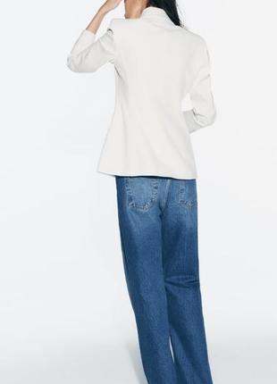 Стильный изысканный двубортный блейзер пиджак жакет zara зара
