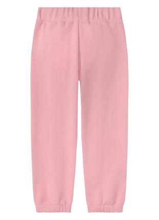 Спортивные штаны regular fit двунитка для девочки lupilu 435099 розовый3 фото