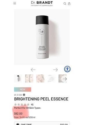 Осветляющая пилинг-эссенция dr.brandt brightening peel essence 100ml.