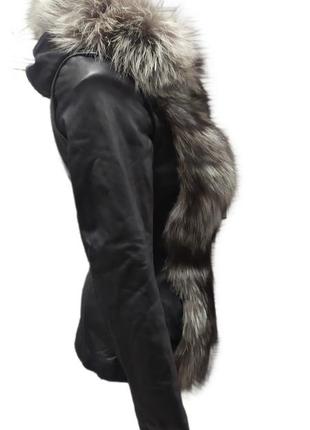 Кожаная куртка-жилетка 2в1, размер xs2 фото