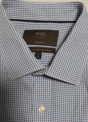 Новая качественная стильная брендовая рубашка m&amp;s3 фото