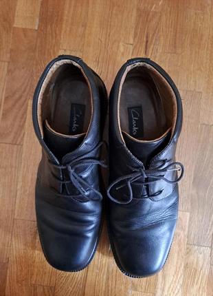 Фирменные мужские ботинки туфли clarks натуральная кожа7 фото