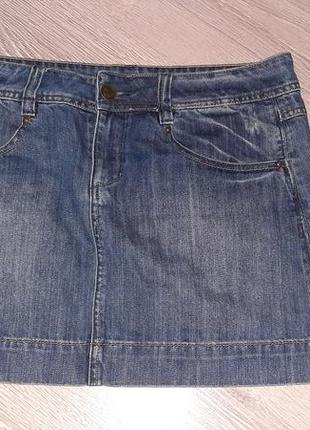 Очень красивая джинсовая женская юбка 100% коттон
