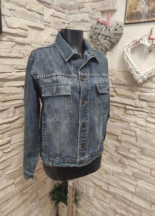 Очень классная стильная модная джинсовка от timberland джинсовая курточка2 фото