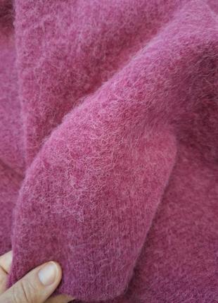 Шерстяной ягодный свитер arket, размер м.6 фото