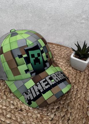 Кепка майнкрафт minecraft, кепка з кріпером1 фото