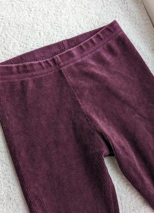 Вельветовые штаны лосины для девочки1 фото