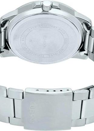 Мужские часы casio mtp-vd01d-1b, черные с серебрянным4 фото