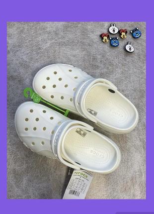 Crocs білі на платформі+подарунок