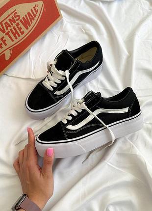 Vans old skool knu platform, кеди ванс жіночі на платформі, кеды женские ванс на платформе ванс на толстой подошве2 фото