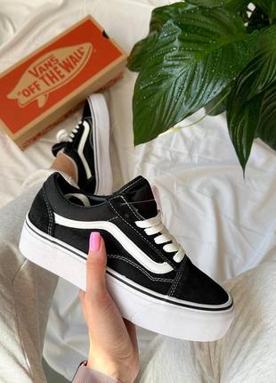 Vans old skool knu platform, кеди ванс жіночі на платформі, кеды женские ванс на платформе ванс на толстой подошве9 фото