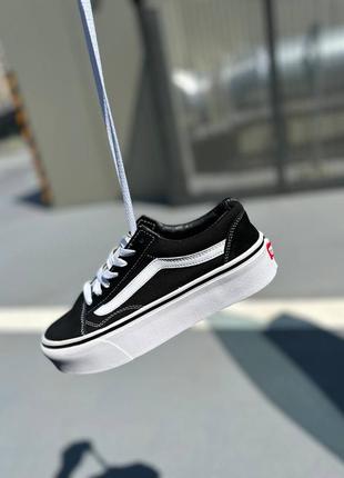 Жіночі кеди ванс на платформі vans old skool platform knu, женские кеды ванс на платформе