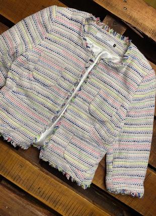 Детский полосатый пиджак (жакет) john lewis (джон льюис 10 лет 140 см идеал оригинал разноцветный)