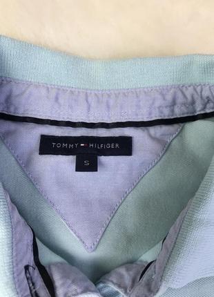 Поло tommy hilfiger мятного цвета4 фото