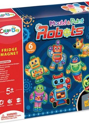 Набор детского творчества форма и краски - color day роботы магниты на холодильник hc319549