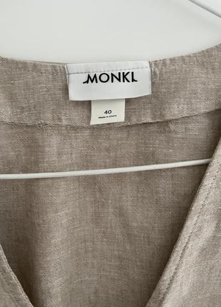 Трендова лляна жилетка waistcoat monki3 фото