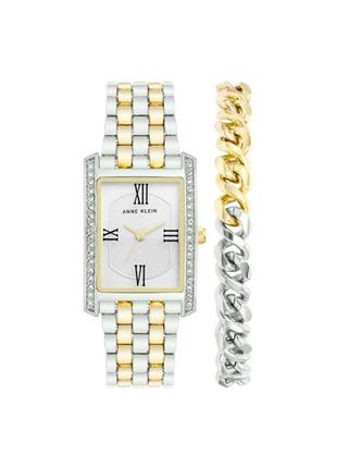 Женские часы комплект. часы женские с браслетом. женские часы anne klein ak/3991ttst.2 фото