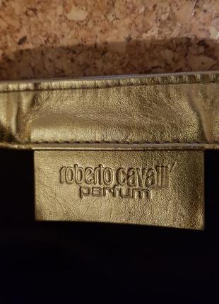 Золота сумка roberto cavalli золотистый шопер6 фото