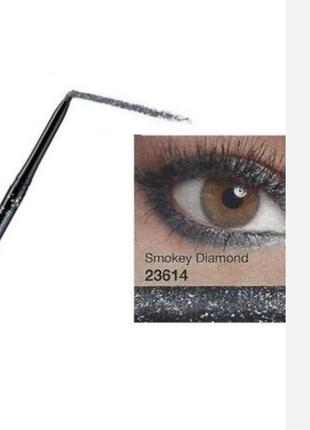 Мерехтливий олівець для очей avon, smokey diamond, смокі діамант2 фото