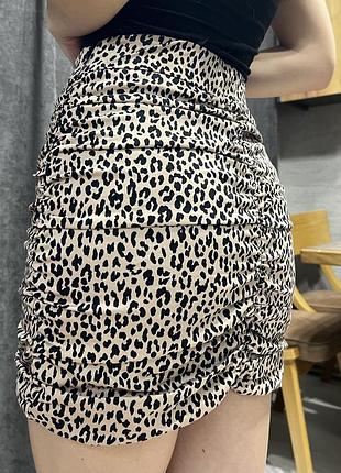 Спідниця zara леопард