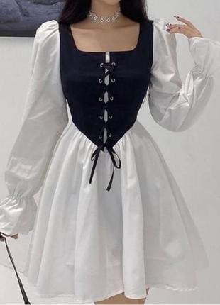 Сукня з корсетом,платье с корсетом1 фото