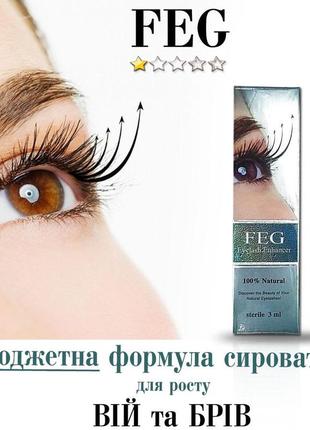 Feg eyelash enhancer  - средство для роста ресниц и бровей5 фото