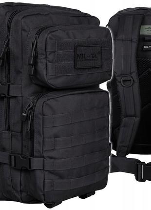 Тактический рюкзак 36 литров с системой molle 25 мм mil-tec от sturm "assault large" (14002202) black
