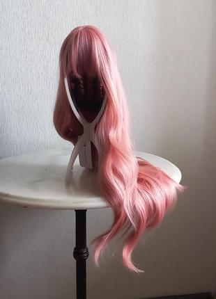 Рожева матова перука 🩷 всі варіанти в профілі9 фото