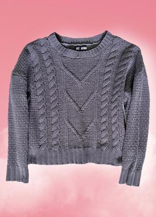 Вязаный 🧶 мягкий свитер с милым узором из плюшевой пряжи3 фото