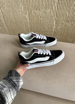 Кеди vans knu skool black/white3 фото