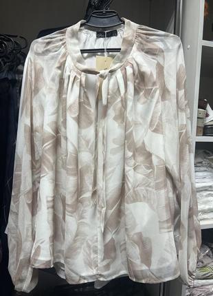 Блузка с завязкой на шее1 фото