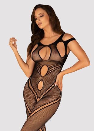 Бодістокінг obsessive bodystocking g322 s/m/l, фантасмагорично-силуетний крій