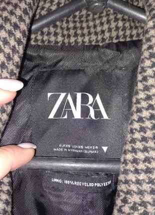 Пальто стильное zara!! состояние новый!2 фото