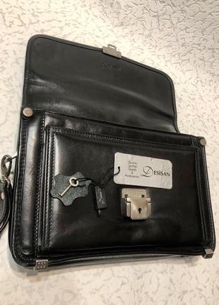 Мужская барсетка натуральная кожа 2