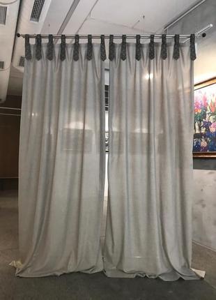 Штори на лямках затискачах. новинка.