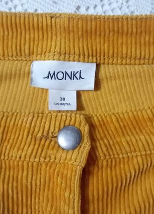 Вельветові, стрейчеві штани, штани monki.5 фото