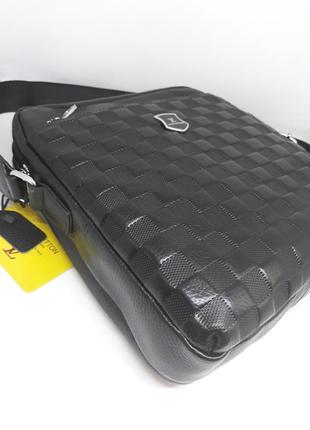 Чоловіча шкіряна сумка чоловіча брендова сумка3 фото