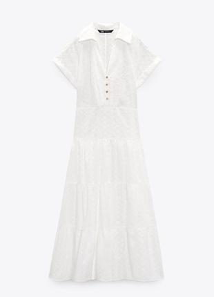 Zara -60% 💛 платье этно вышивка роскошная коттон стильная  м, l, xl