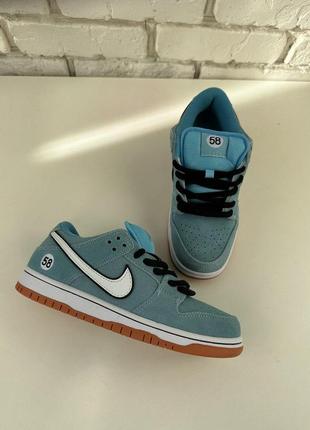 Кроссовки мужские nike sb dunk low club данки 58 голубые трендовые +дополнительные шнурки n-10034 фото